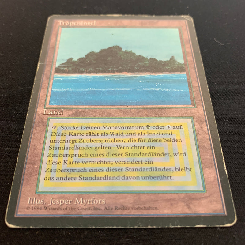 Magic the Gathering Tropical Island - Foreign Black Bordered - German 