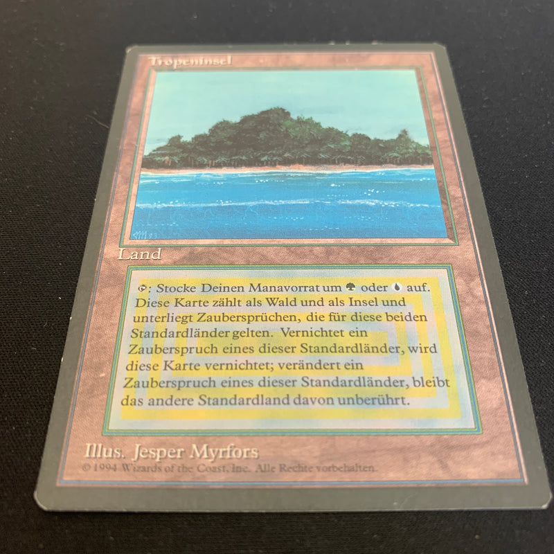 Magic the Gathering Tropical Island - Foreign Black Bordered - German 