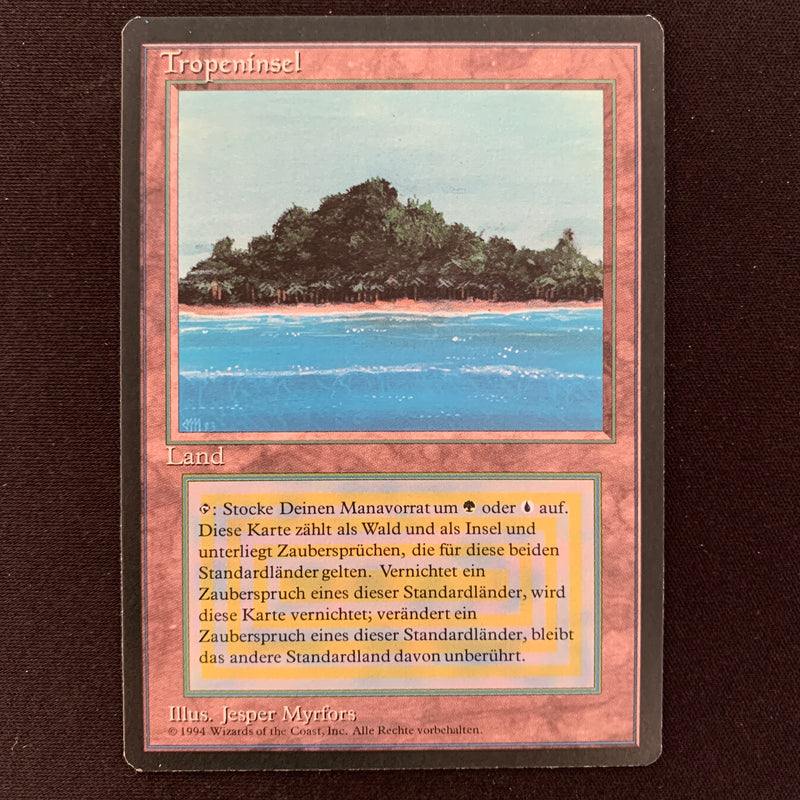 Magic the Gathering Tropical Island - Foreign Black Bordered - German NM - 21065