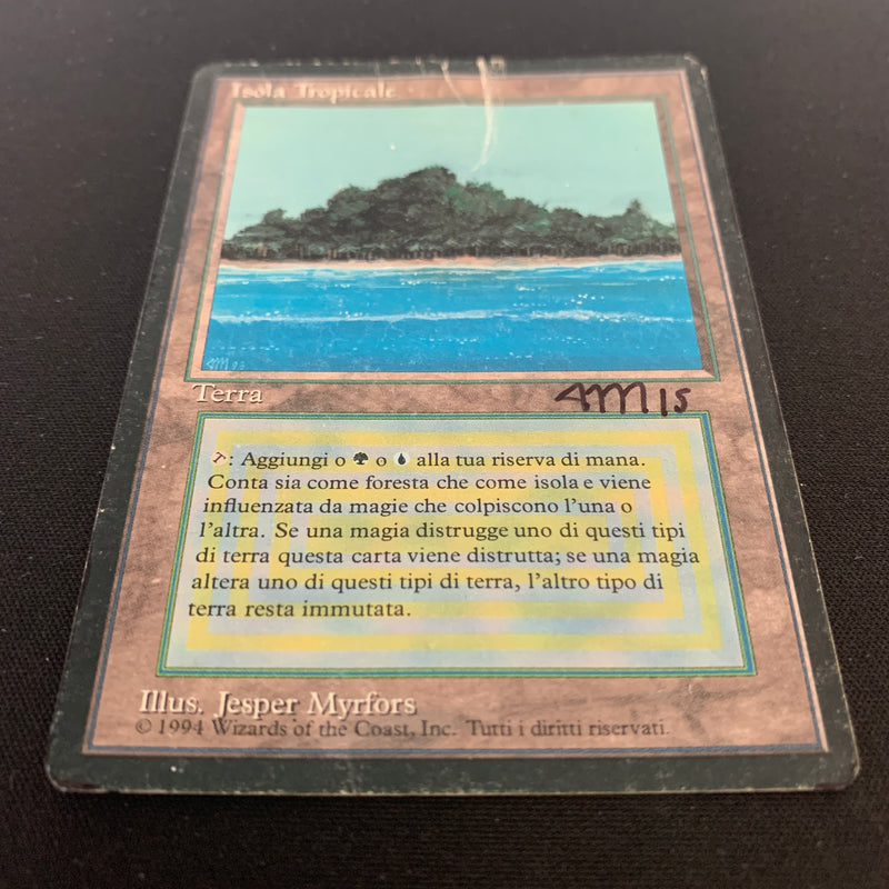 Magic the Gathering Tropical Island - Foreign Black Bordered - Italian 