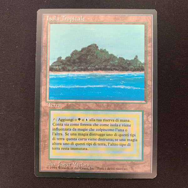 Tropical Island Foreign Black Bordered Italian Magic: The Gathering