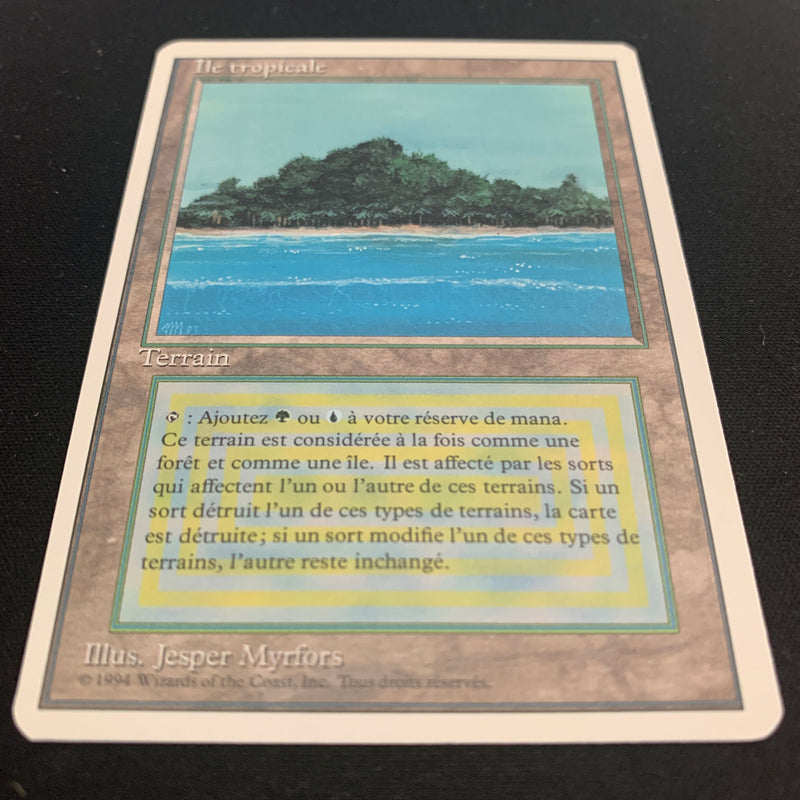 Tropical Island - Foreign White Bordered - French