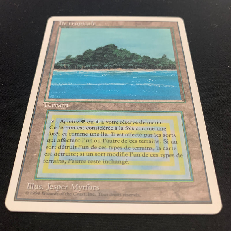 Tropical Island - Foreign White Bordered - French