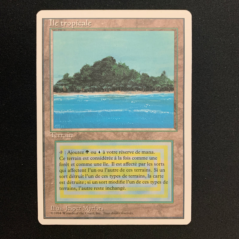 Tropical Island - Foreign White Bordered - French