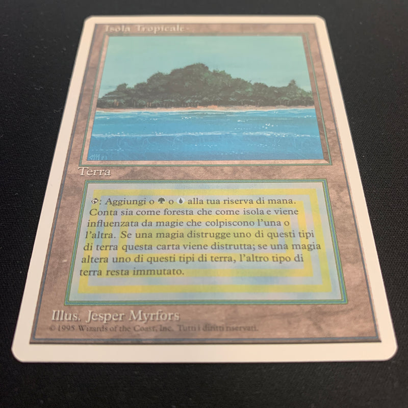 Magic the Gathering Tropical Island - Foreign White Bordered - Italian 