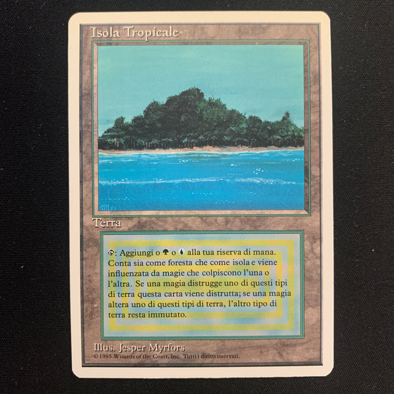 Magic the Gathering Tropical Island - Foreign White Bordered - Italian 