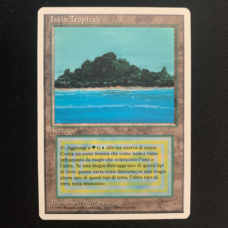 Magic the Gathering Tropical Island - Foreign White Bordered - Italian 