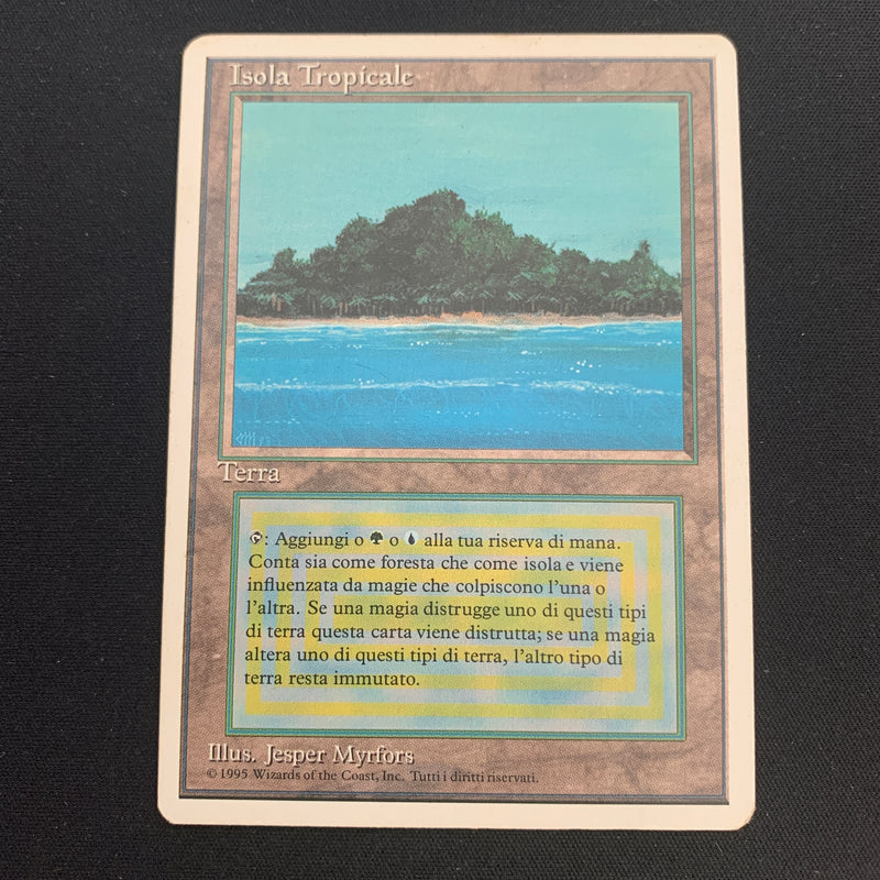 Magic the Gathering Tropical Island - Foreign White Bordered - Italian 