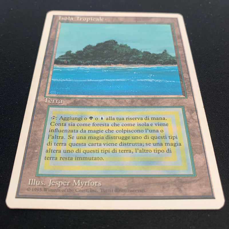 Magic the Gathering Tropical Island - Foreign White Bordered - Italian 