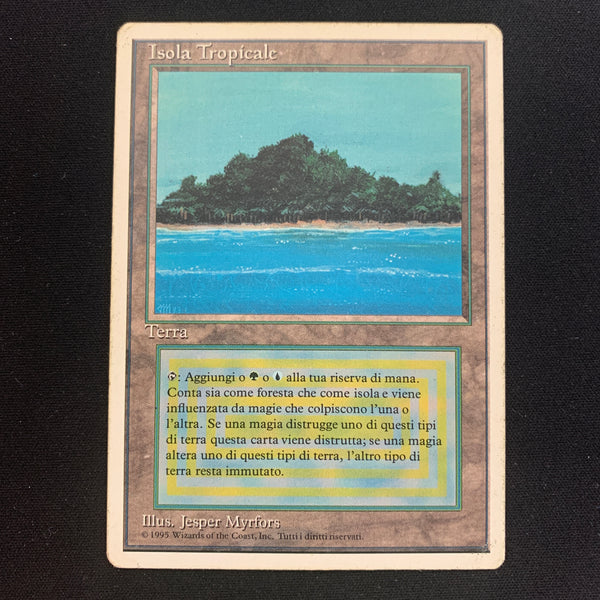 Magic the Gathering Tropical Island - Foreign White Bordered - Italian 