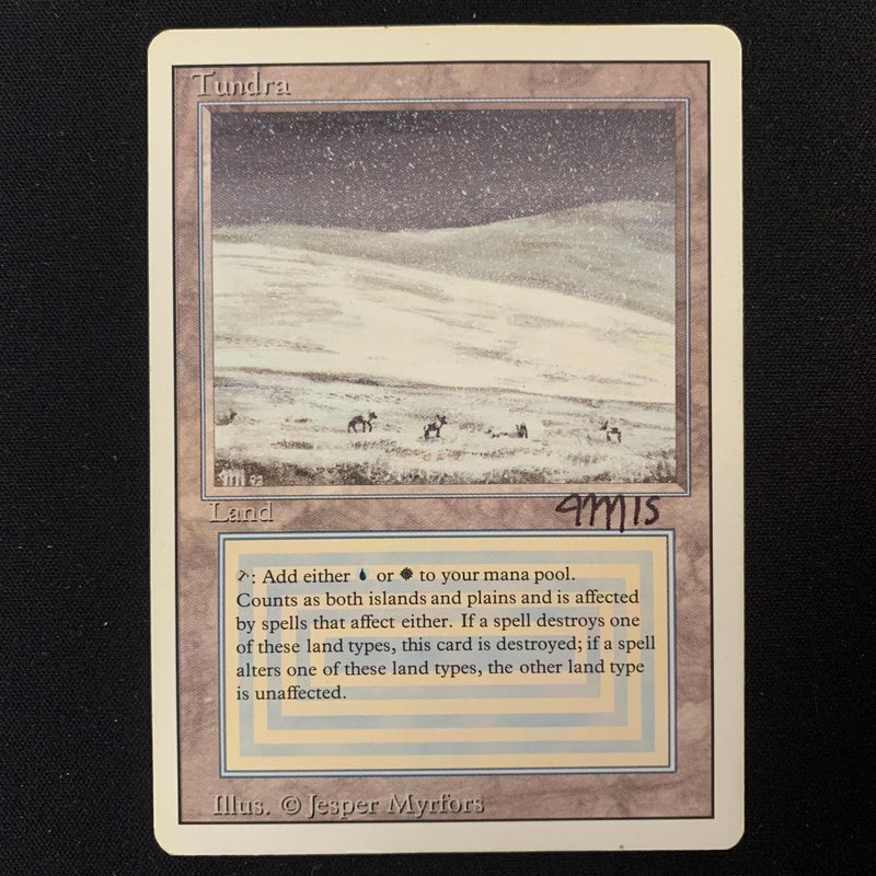 Magic the Gathering Tundra - Revised PL - SIGNED - 24869