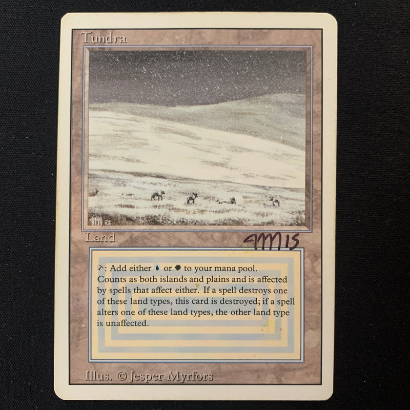 Magic the Gathering Tundra - Revised LP - SIGNED - 24868