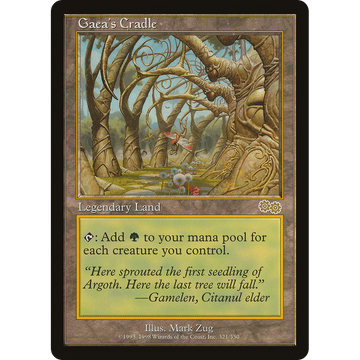 Gaea's Cradle Urza’s Saga SP USG ガイアの揺籃の地 (Gaea's Cradle) · Urza's Saga (USG) #321