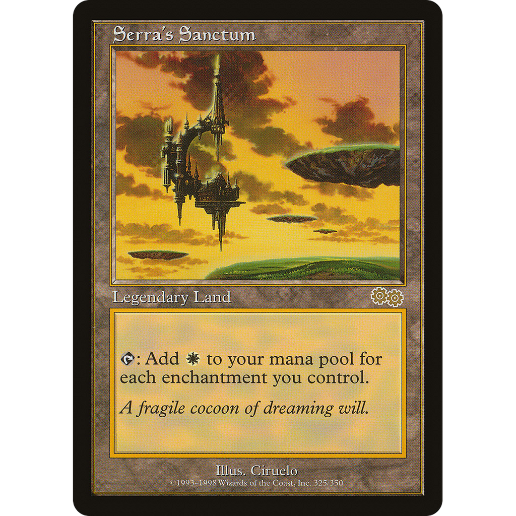 Serra's Sanctum JPN / セラの聖域 regular from Urza's Saga