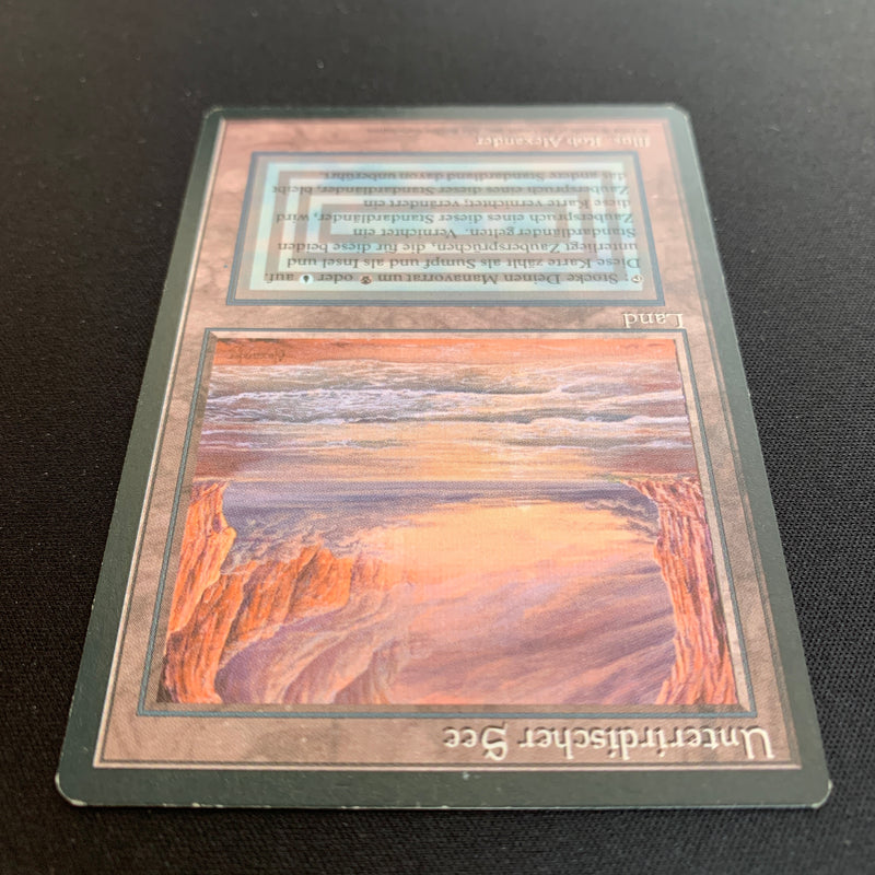 Magic the Gathering Underground Sea - Foreign Black Bordered - German 