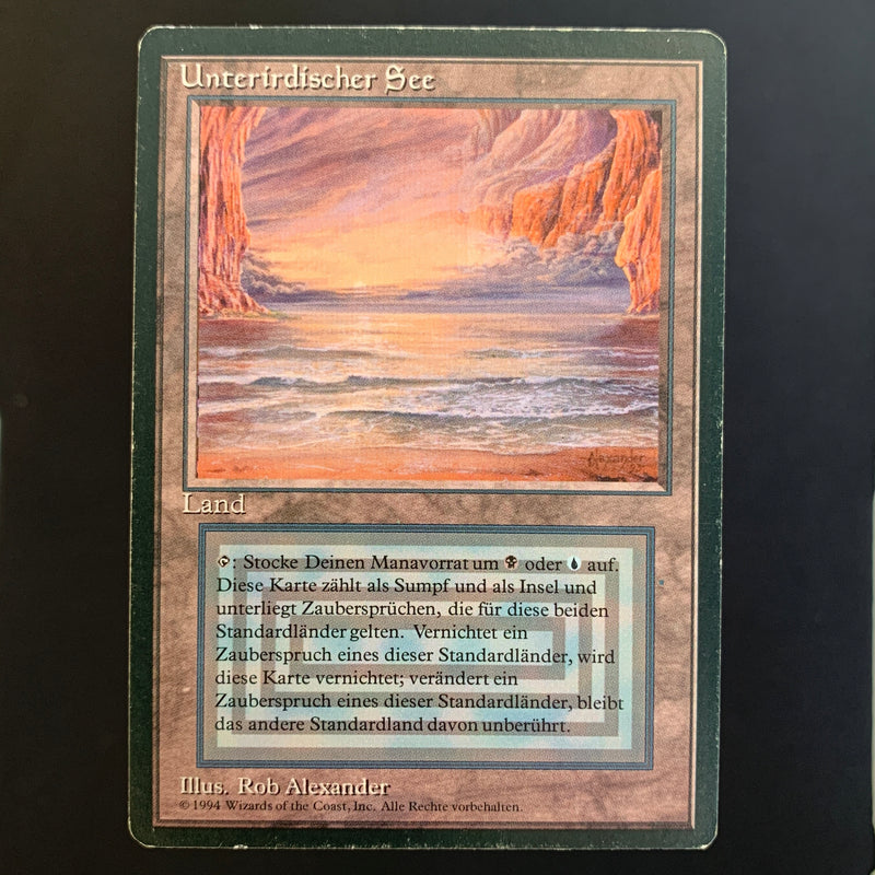 Magic the Gathering Underground Sea - Foreign Black Bordered - German 