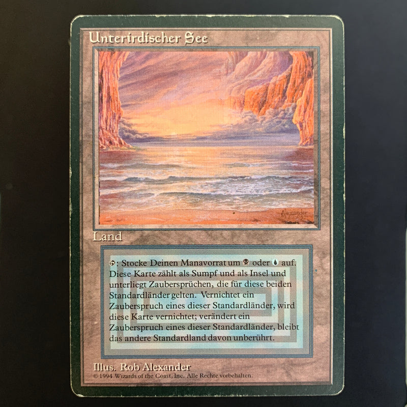 Magic the Gathering Underground Sea - Foreign Black Bordered - German 