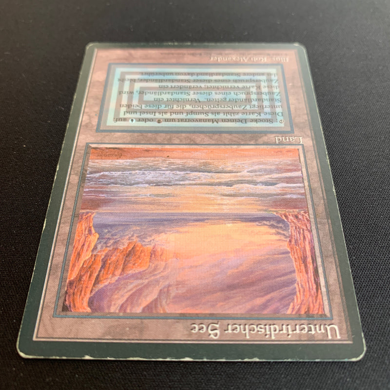 Magic the Gathering Underground Sea - Foreign Black Bordered - German 