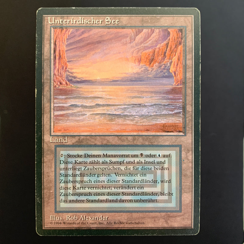 Magic the Gathering Underground Sea - Foreign Black Bordered - German 