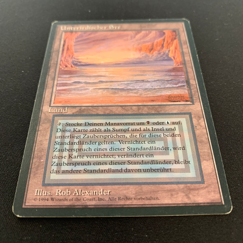 Magic the Gathering Underground Sea - Foreign Black Bordered - German 