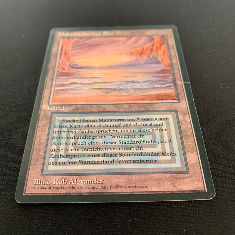 Magic the Gathering Underground Sea - Foreign Black Bordered - German 