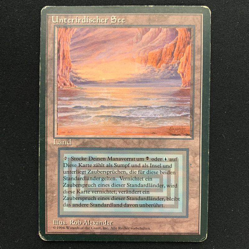 Magic the Gathering Underground Sea - Foreign Black Bordered - German 