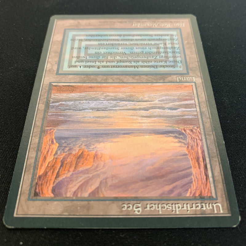 Magic the Gathering Underground Sea - Foreign Black Bordered - German 