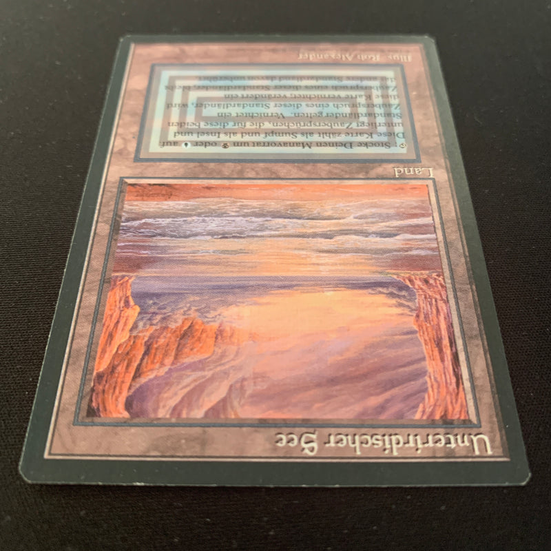 Magic the Gathering Underground Sea - Foreign Black Bordered - German 