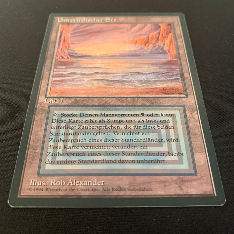 Magic the Gathering Underground Sea - Foreign Black Bordered - German 