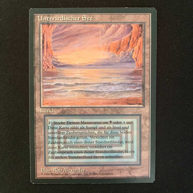 Magic the Gathering Underground Sea - Foreign Black Bordered - German 