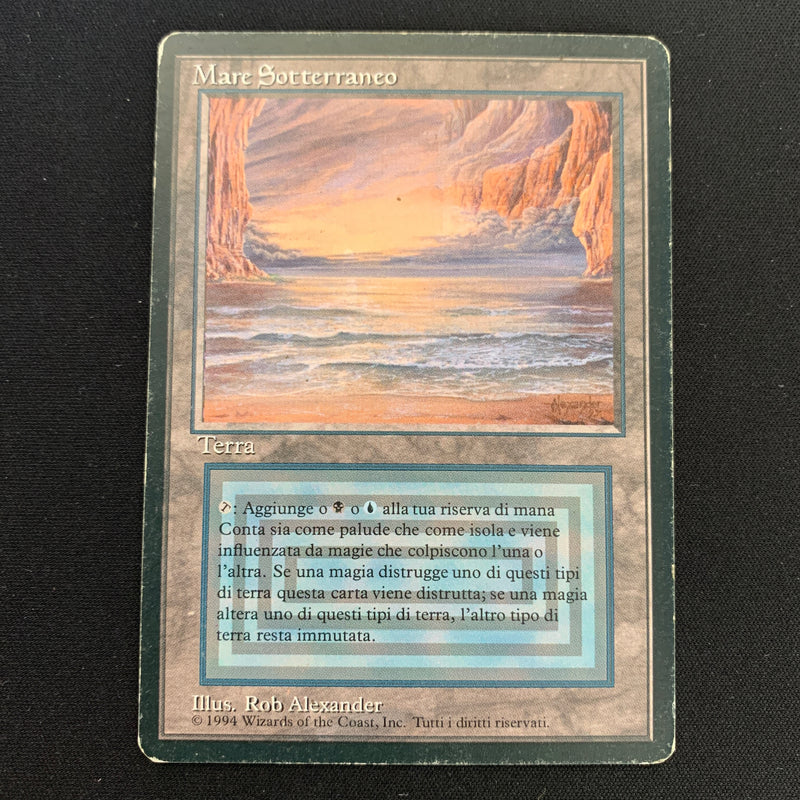 Magic the Gathering Underground Sea - Foreign Black Bordered - Italian 