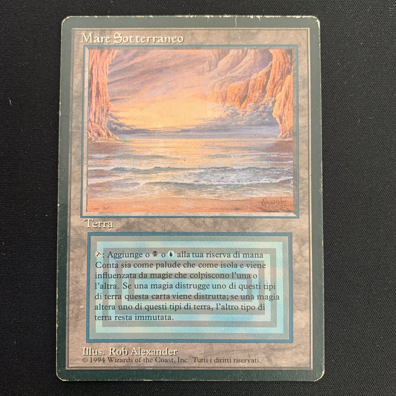 Magic the Gathering Underground Sea - Foreign Black Bordered - Italian 