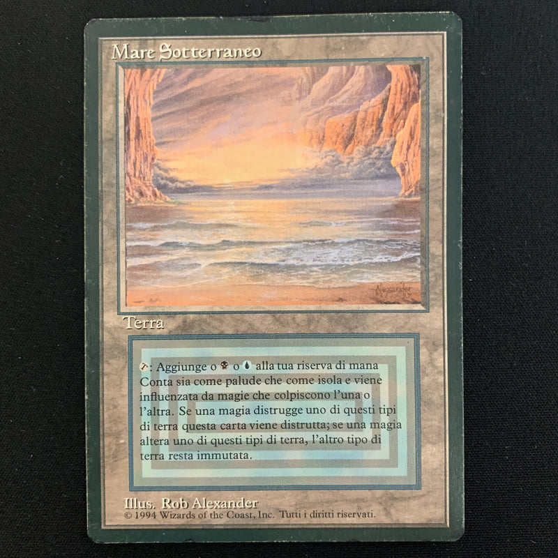 Magic the Gathering Underground Sea - Foreign Black Bordered - Italian 