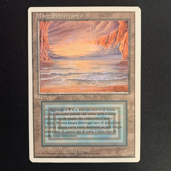 Magic the Gathering Underground Sea - Foreign White Bordered - Italian 