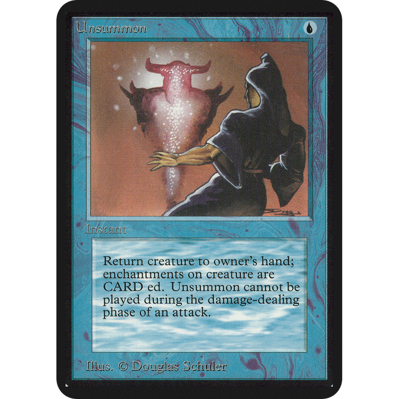 Magic the Gathering Unsummon - Alpha NM