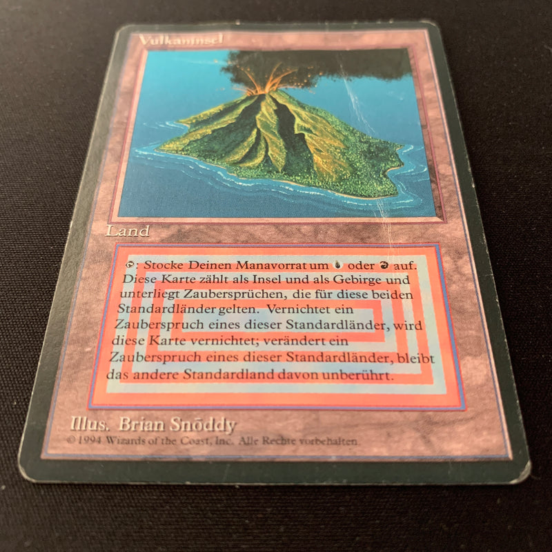 Magic the Gathering Volcanic Island - Foreign Black Bordered - German 