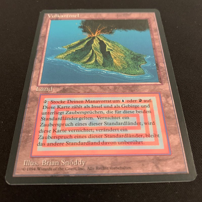 Magic the Gathering Volcanic Island - Foreign Black Bordered - German 