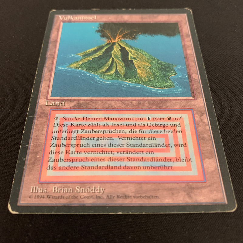 Magic the Gathering Volcanic Island - Foreign Black Bordered - German 