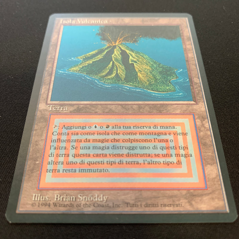 Magic the Gathering Volcanic Island - Foreign Black Bordered - Italian 