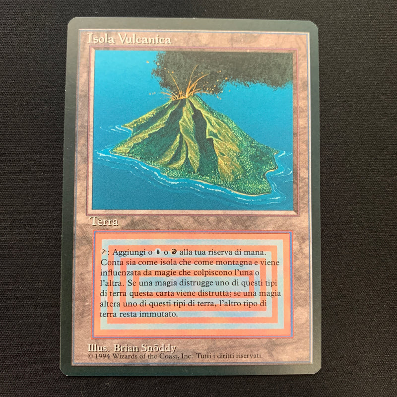 Magic the Gathering Volcanic Island - Foreign Black Bordered - Italian 