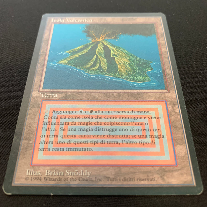 Magic the Gathering Volcanic Island - Foreign Black Bordered - Italian 