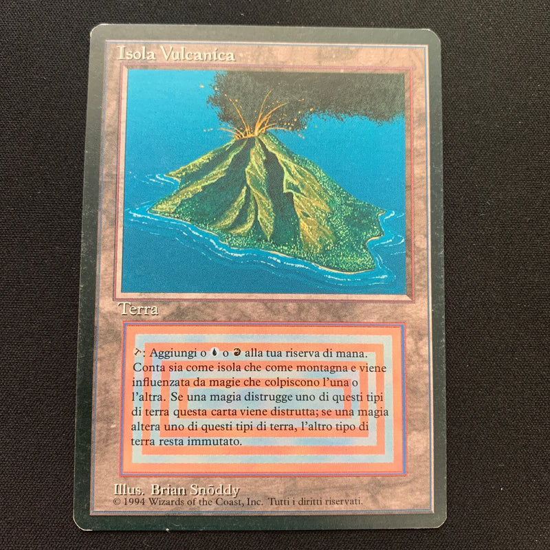 Magic the Gathering Volcanic Island - Foreign Black Bordered - Italian 