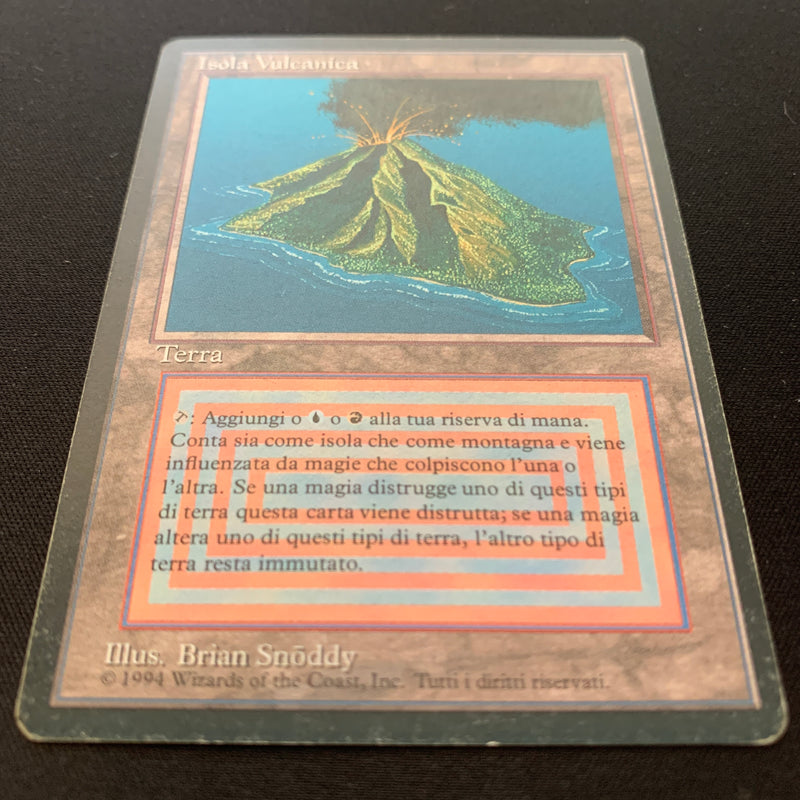 Magic the Gathering Volcanic Island - Foreign Black Bordered - Italian 