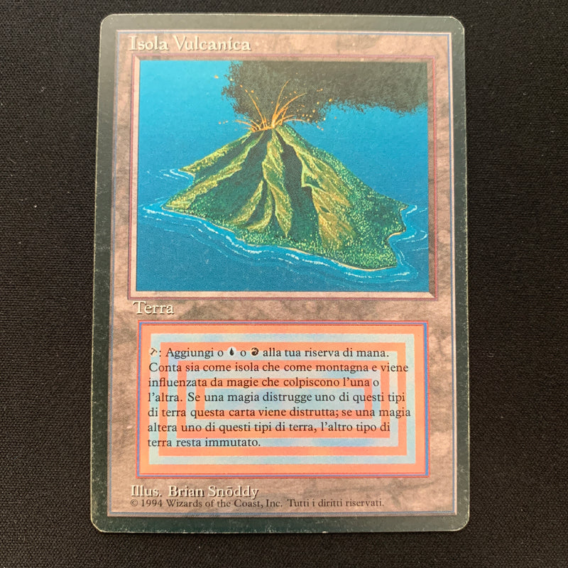 Magic the Gathering Volcanic Island - Foreign Black Bordered - Italian 