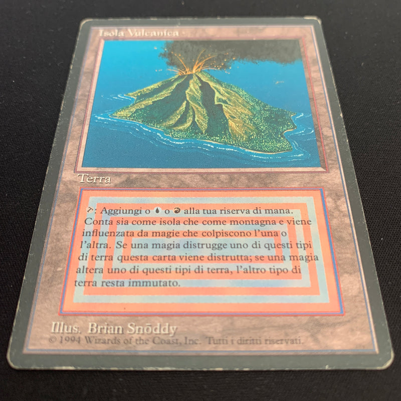 Magic the Gathering Volcanic Island - Foreign Black Bordered - Italian 