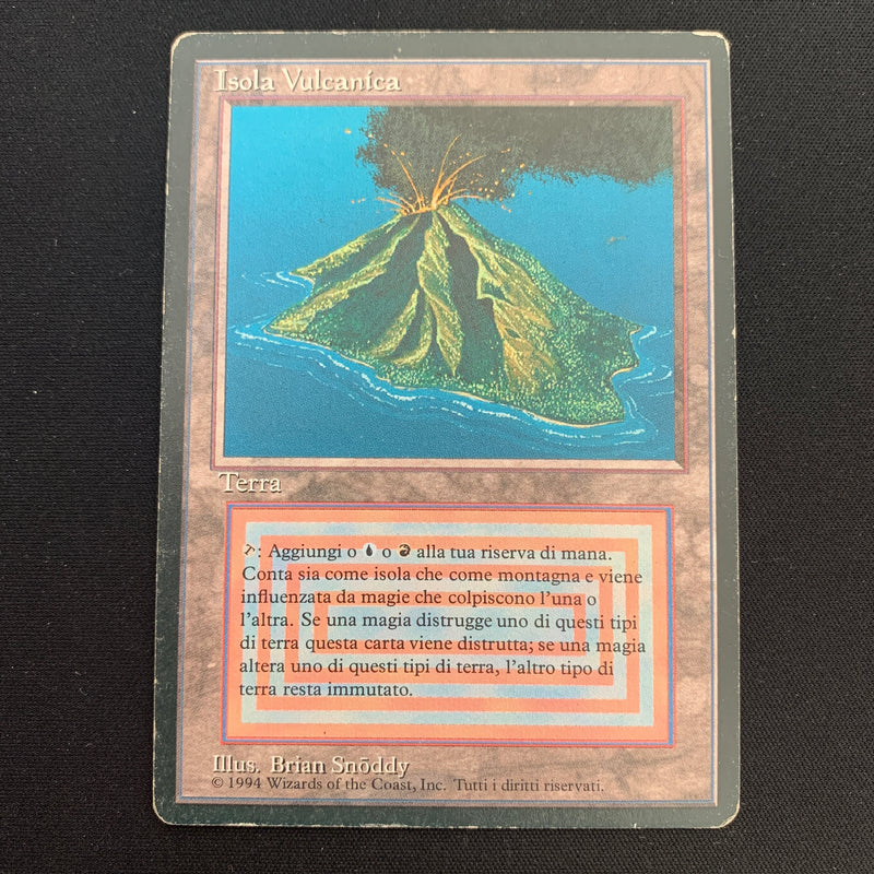 Magic the Gathering Volcanic Island - Foreign Black Bordered - Italian 