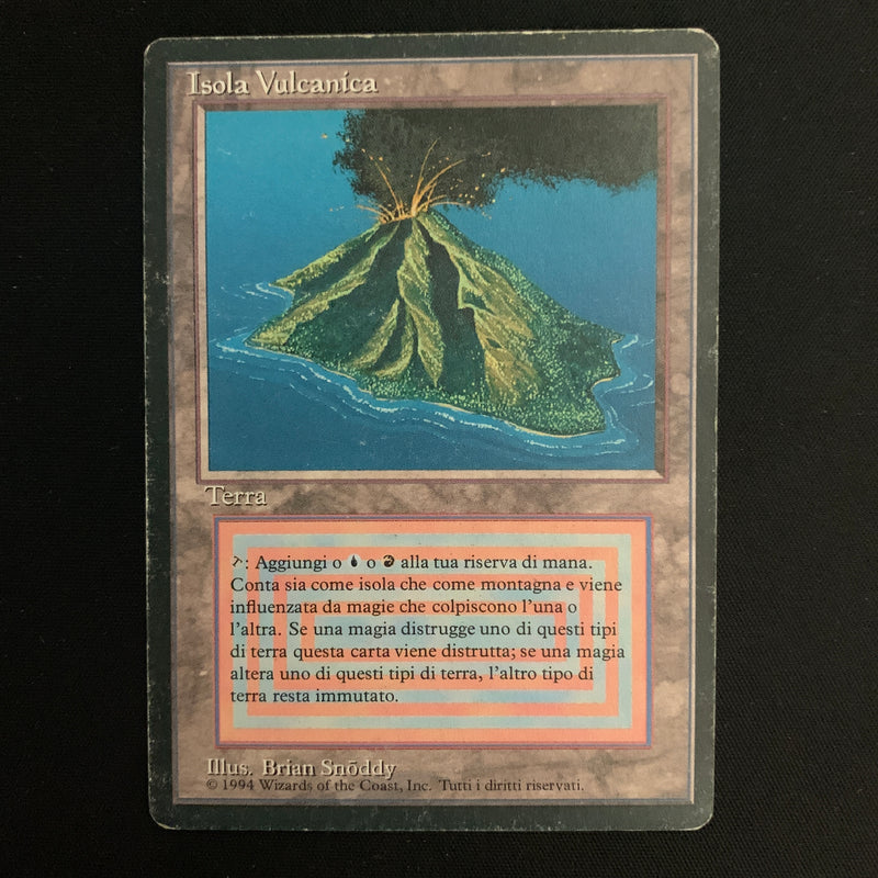 Magic the Gathering Volcanic Island - Foreign Black Bordered - Italian PL - 22596