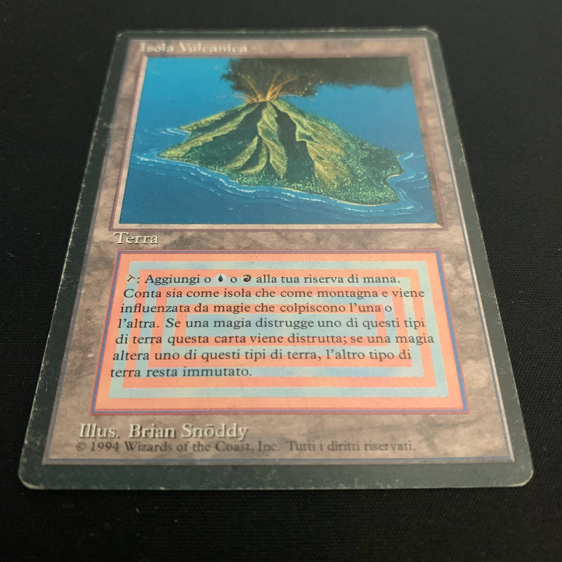 Magic the Gathering Volcanic Island - Foreign Black Bordered - Italian 