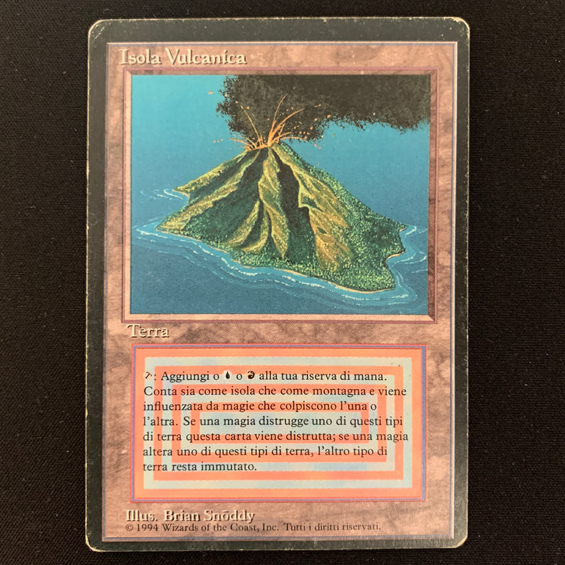 Magic the Gathering Volcanic Island - Foreign Black Bordered - Italian PL - 24505