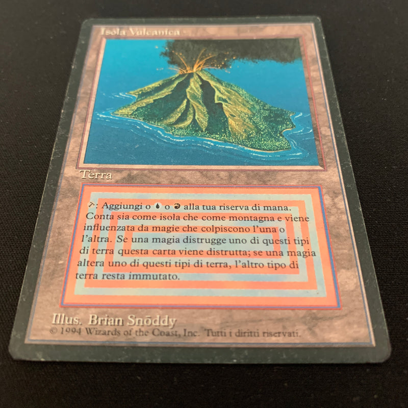 Magic the Gathering Volcanic Island - Foreign Black Bordered - Italian 